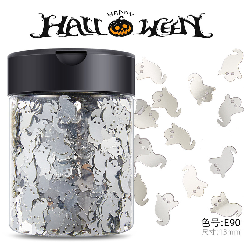 Halloween beads nail sequins ghost glitter nail polish stickers desktop decorations handmade material kg