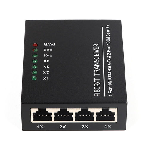 A 100Mbps 2G 4T electrical switch, single-mode single-fiber fiber optic transmitter/receiver, video surveillance optical converter.