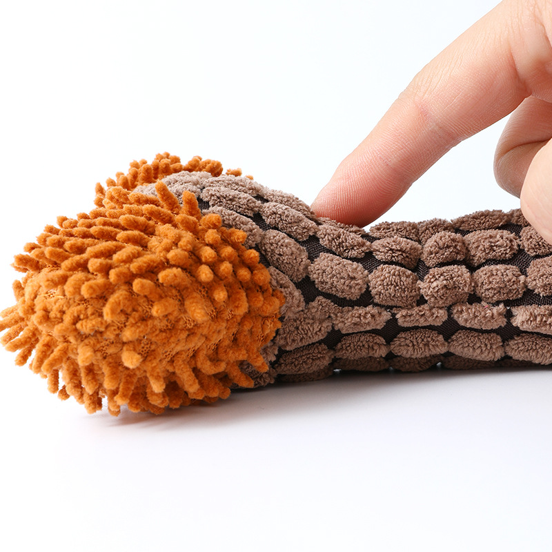 Simulación maíz juguete en stock al por mayor pipetao felpa sonido trapeador terciopelo hueso perro molar mascota juguete