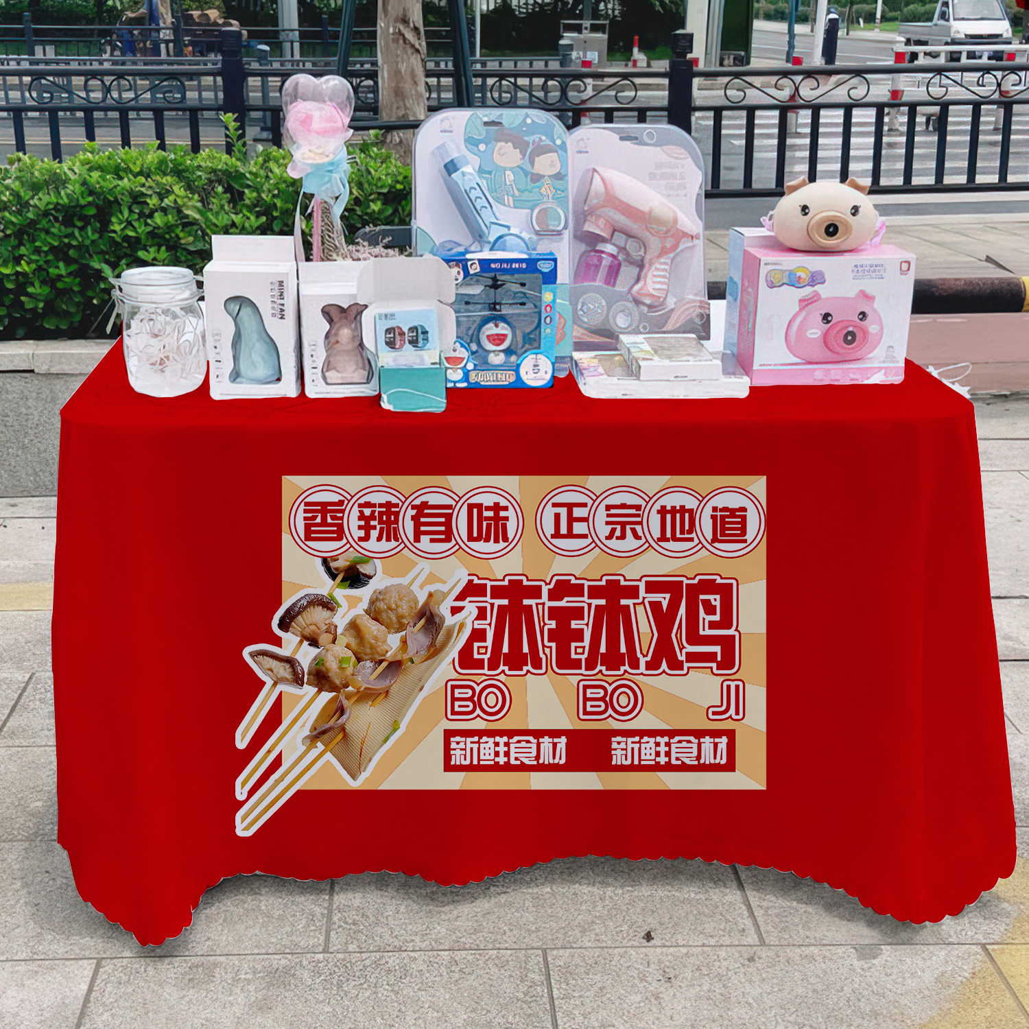 Deliciosas toallas de mesa de cocina de cocina, toallas de mesa publicitarias, toallas de mesa de mercado nocturno, toallas de mesa de carro, toallas de mesa de carretera