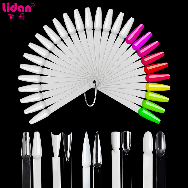 Fan-Shaped Manicure Display Nail Polish 50-Color Nail Polish Color Plate Practice t Trapezoidal Square Head Round Head French Display Color Card Fan-Shaped Manicure Display Nail Polish 50-Color Nail Polish Color Plate Practice t Trapezoidal Square Head Round Head French Display Color Card