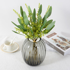 北歐自然系仿真綠植葉子把束小米粒桉樹葉ins風森系花材攝影道具