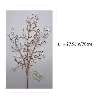 加工定制来样仿真珊瑚枝枯树枝塑料树婚庆路引干树枝摆件婚庆装饰