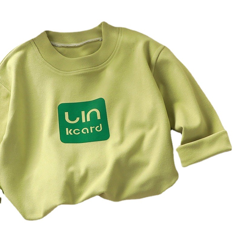 Niños De terciopelo que basa la primavera y el otoño de la parte superior de las mujeres con cuello bajo otoño cálido ropa de Otoño de moda de una sola pieza entrega
