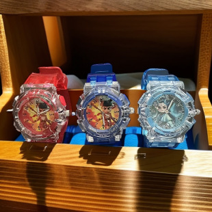 New Hot Nezha the Magic Child Anime Cartoon Two-Dimensional Ao Bing Boys and Girls Luminous Quartz Watch