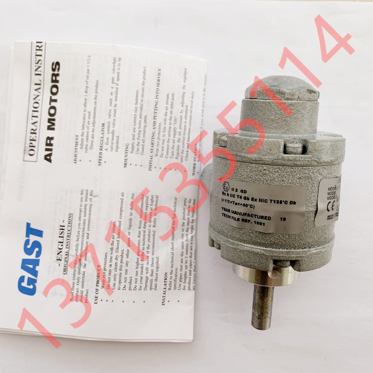 嘉仕达GAST气动马达IUP 1UP-NRV-3A 6AM-ARV-55 8AM-ARV-71