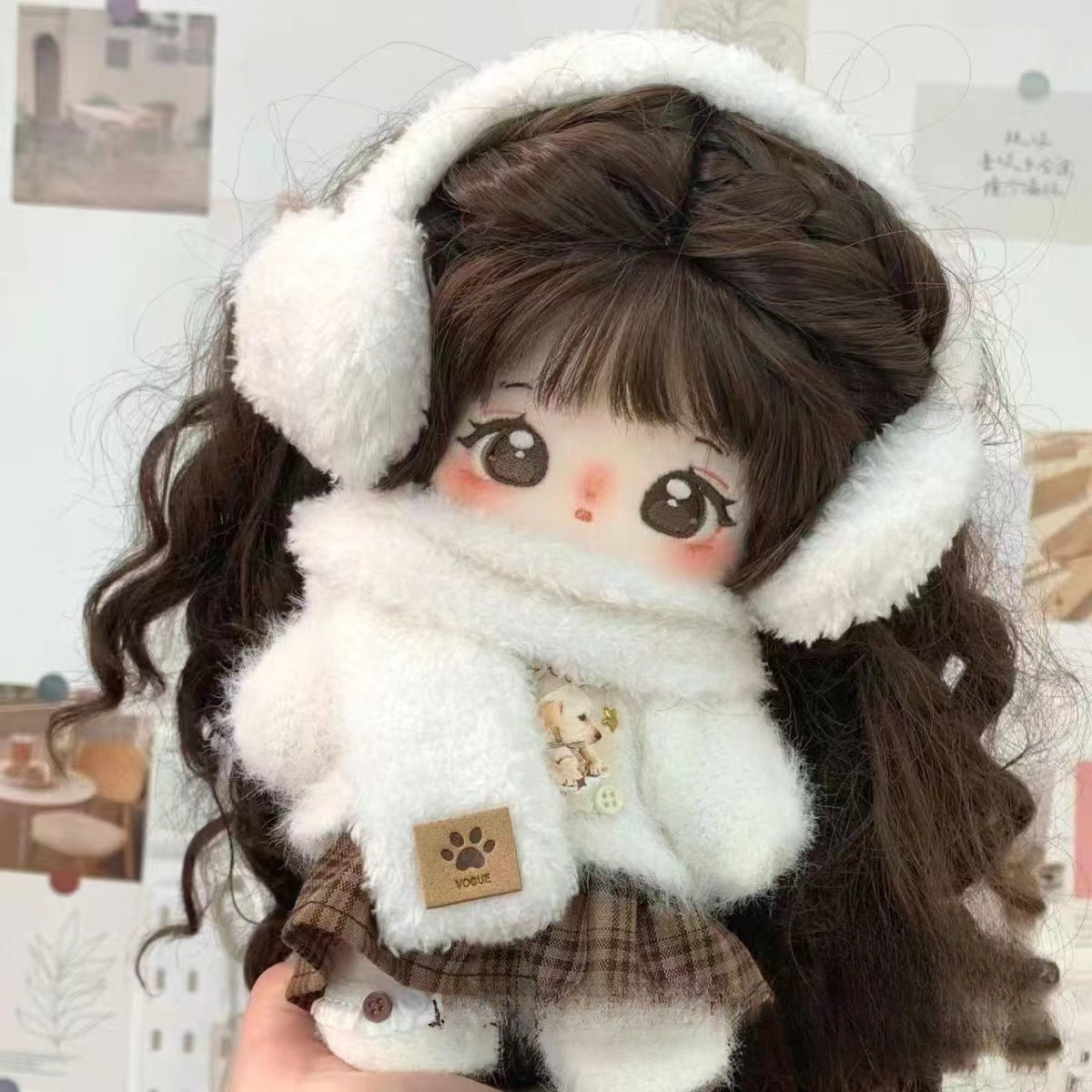 Cotton Doll, Genuine Cute Doll, Changeable Plush Toy, Gift for Girls and Children, New Year Gift
