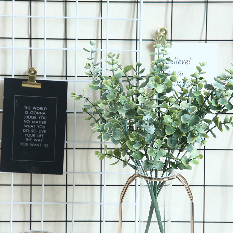 Money Leaf INS Style Eucalyptus Artificial Flower with Grass Manufacturer Home Decor Wedding Plants Wall Artificial Flower MW56003