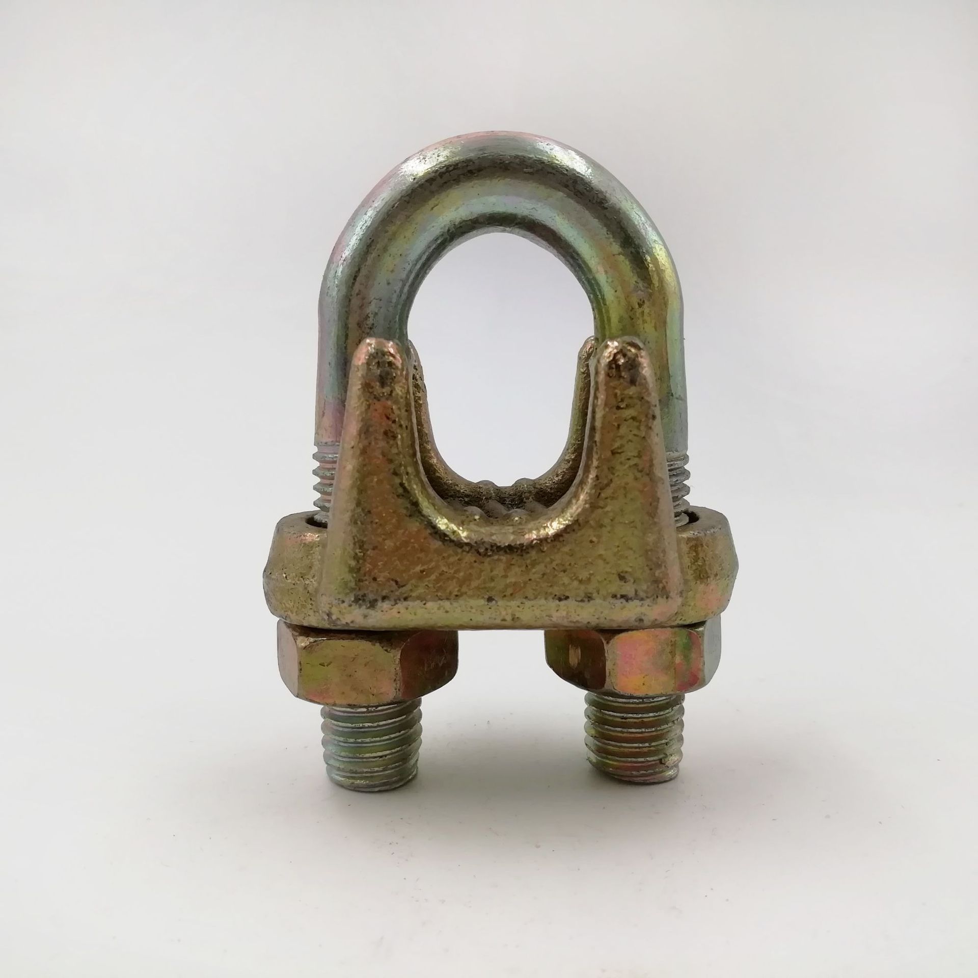 A 型钢丝绳卡头 DIN741 美式玛钢卡头 电镀锌卡头