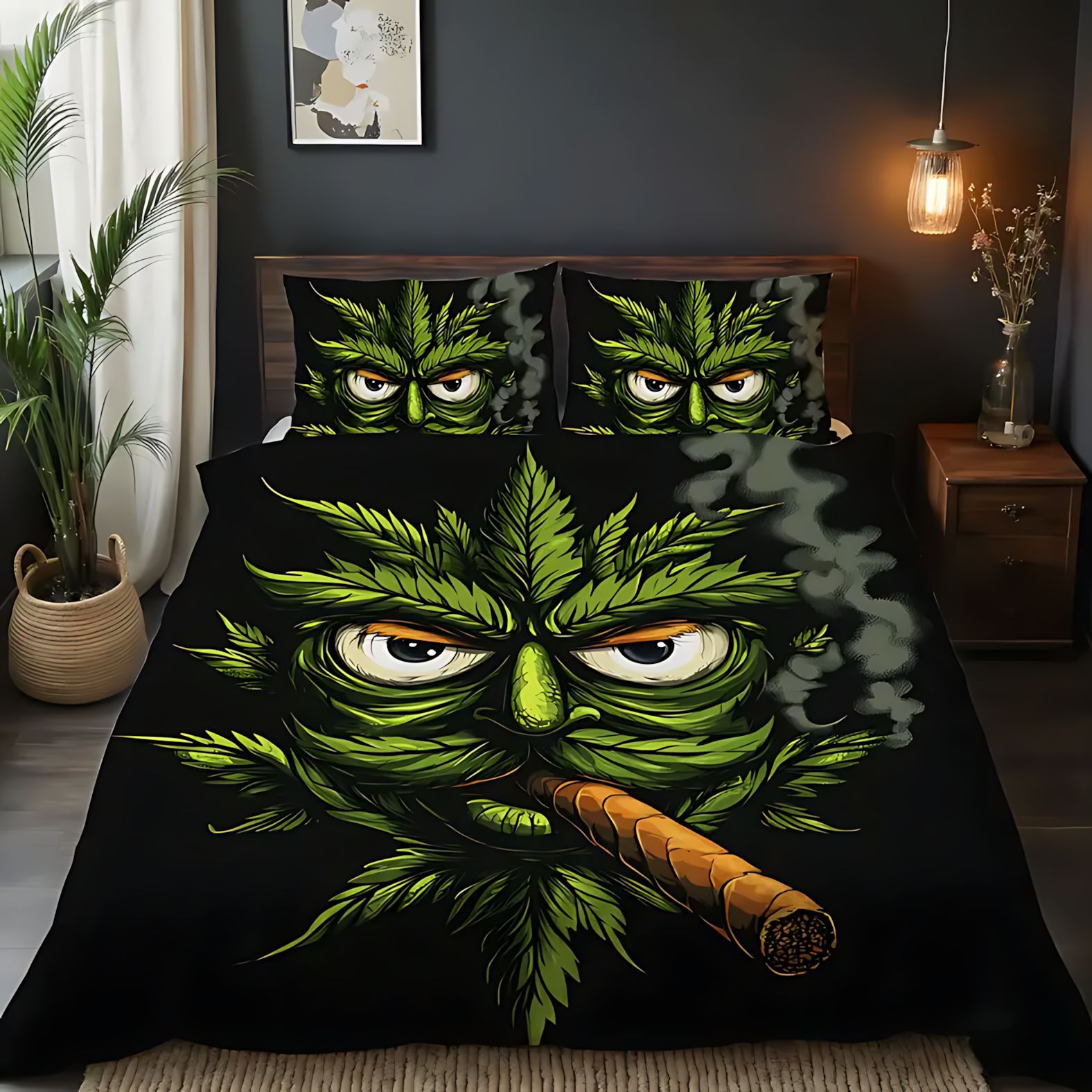 TEMU / JIT diseño de arte abstracto impresión digital 3D abrasión edredón conjunto de ropa de cama comercio exterior exclusivo