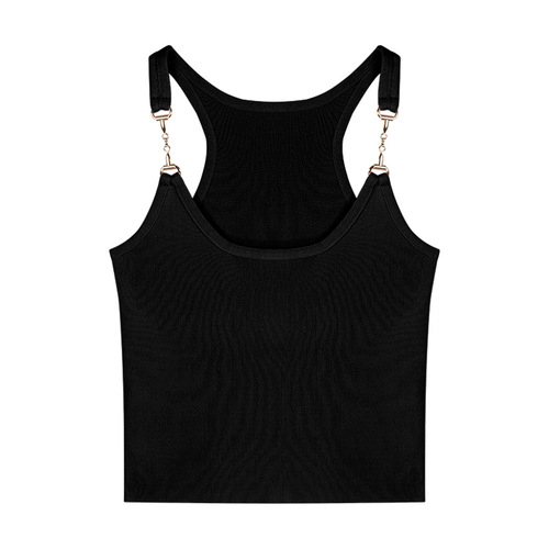 Hot girl sexy backless camisole women's summer pure desire sleeveless short bottoming shirt slim inner wear top