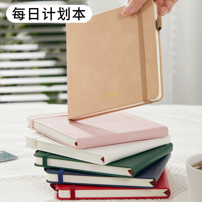 Новый блокнот А5 с ремешком, классический деловой офисный простой и модный квадратный блокнот, оптовая продажа с логотипом.