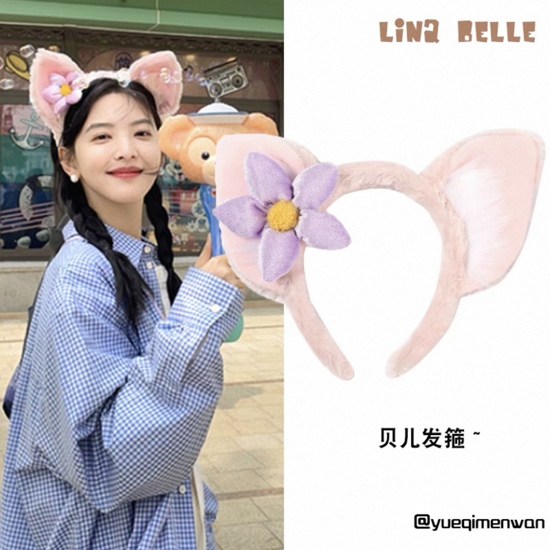 ディズニーヘッドバンド新しいかわいいダフィースターシリーズリナベルかわいいリボンぬいぐるみヘッドバンド写真ヘアアクセサリー|undefined