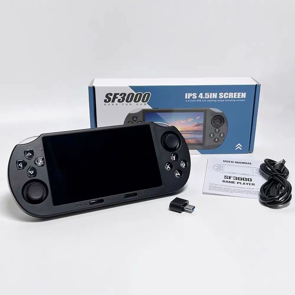 Cross-border explosion SF3000 open source gaming machine GBA arcade hand gaming machine supports wireless dual-beating handle