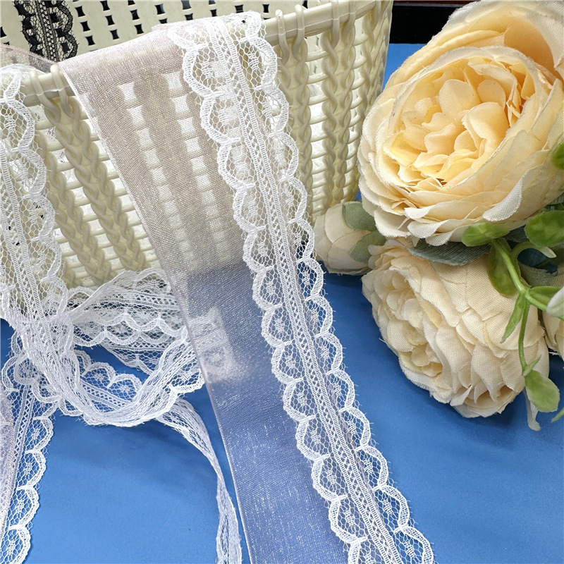 2cm lace flower edge symmetrical dot ribbon clothing accessories jewelry luggage hat lace in stock wholesale