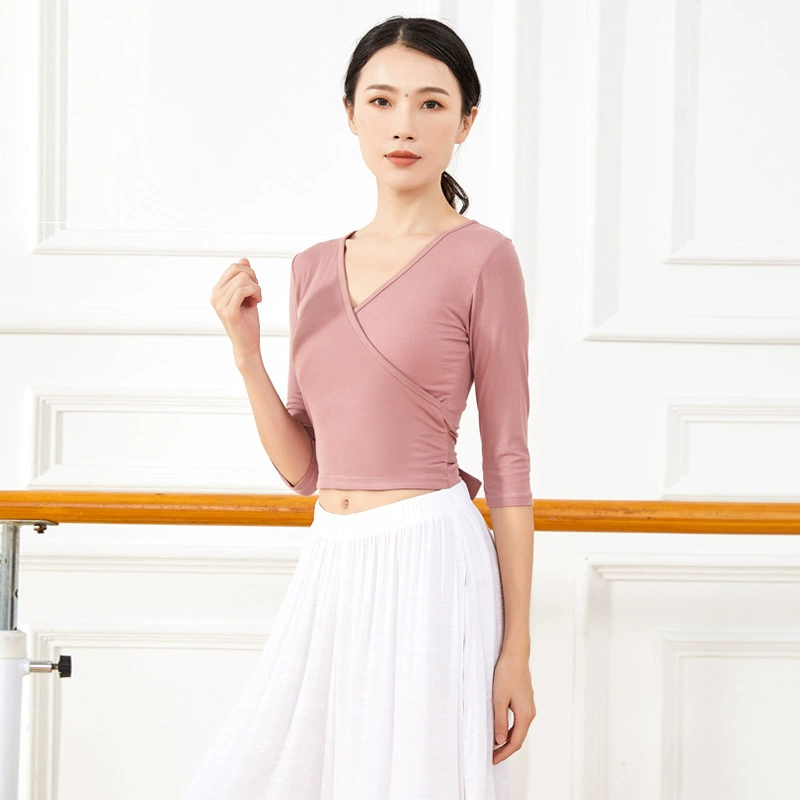 Специальное предложение благосостояние Одежда для латинских танцев Женская современная одежда для занятий йогой одежда для тела Классический танцевальный Топ