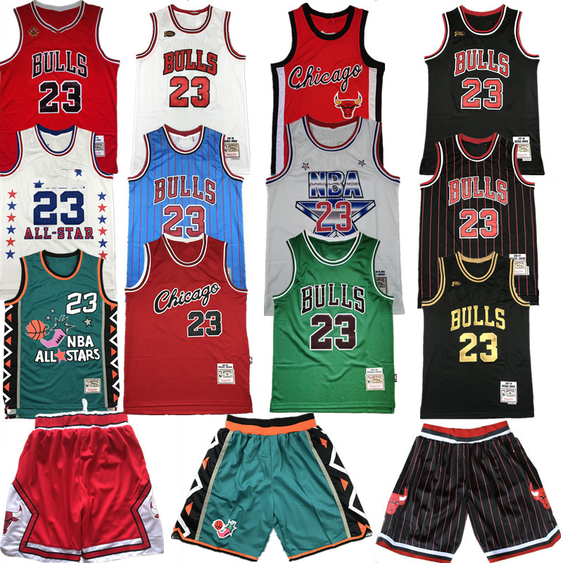 Cross-Border Basketball Uniform Wholesale 23 Pippen Retro Jersey Summer Sports Suit Men's and Women's Training Team Uniform Dropshipping