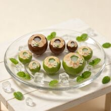 仿真热带椰子迷你水果娃娃屋造景装饰摆件diy钥匙扣挂件饰品配件
