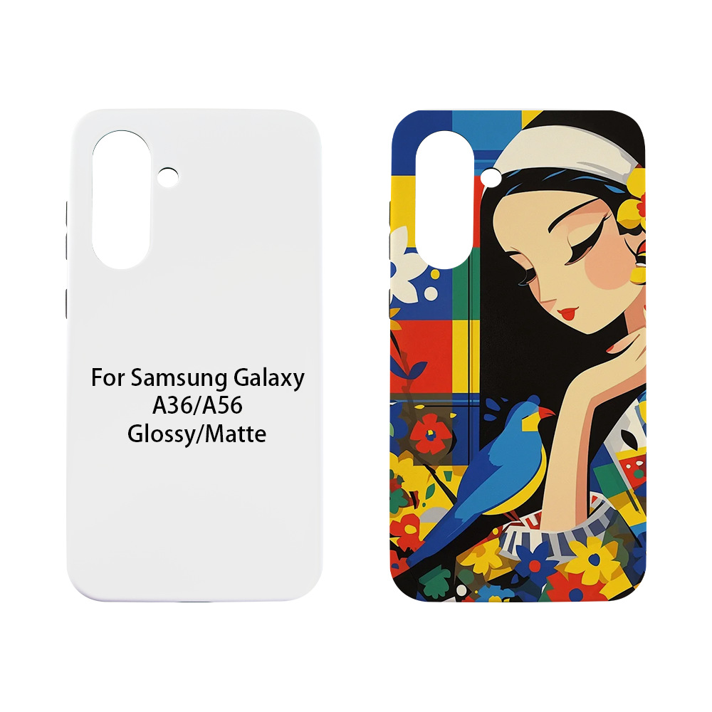 Aplicable a Samsung Galaxy A56 caso de sublimación térmica recubrimiento de película 2 en 1 material de caso de teléfono al por mayor