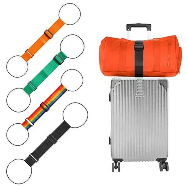Luggage Strap with Buckle, External Buckle Strap, Travel Suitcase Binding Strap, Backpack Trolley Case Fixing Strap, Elastic Luggage Packing Strap
