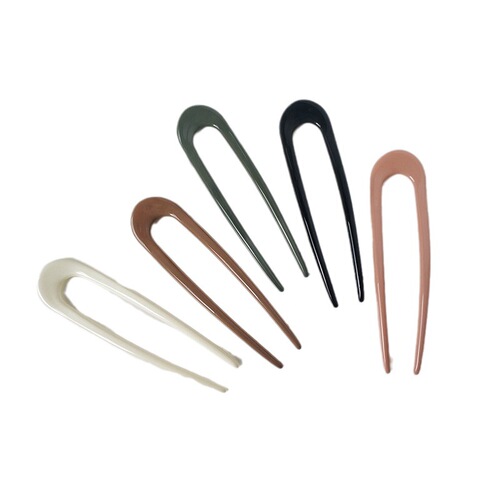 Korean ball hair style U-shaped hair clip comb,  new fashion hairpin updo hair clip hairpin hair accessory