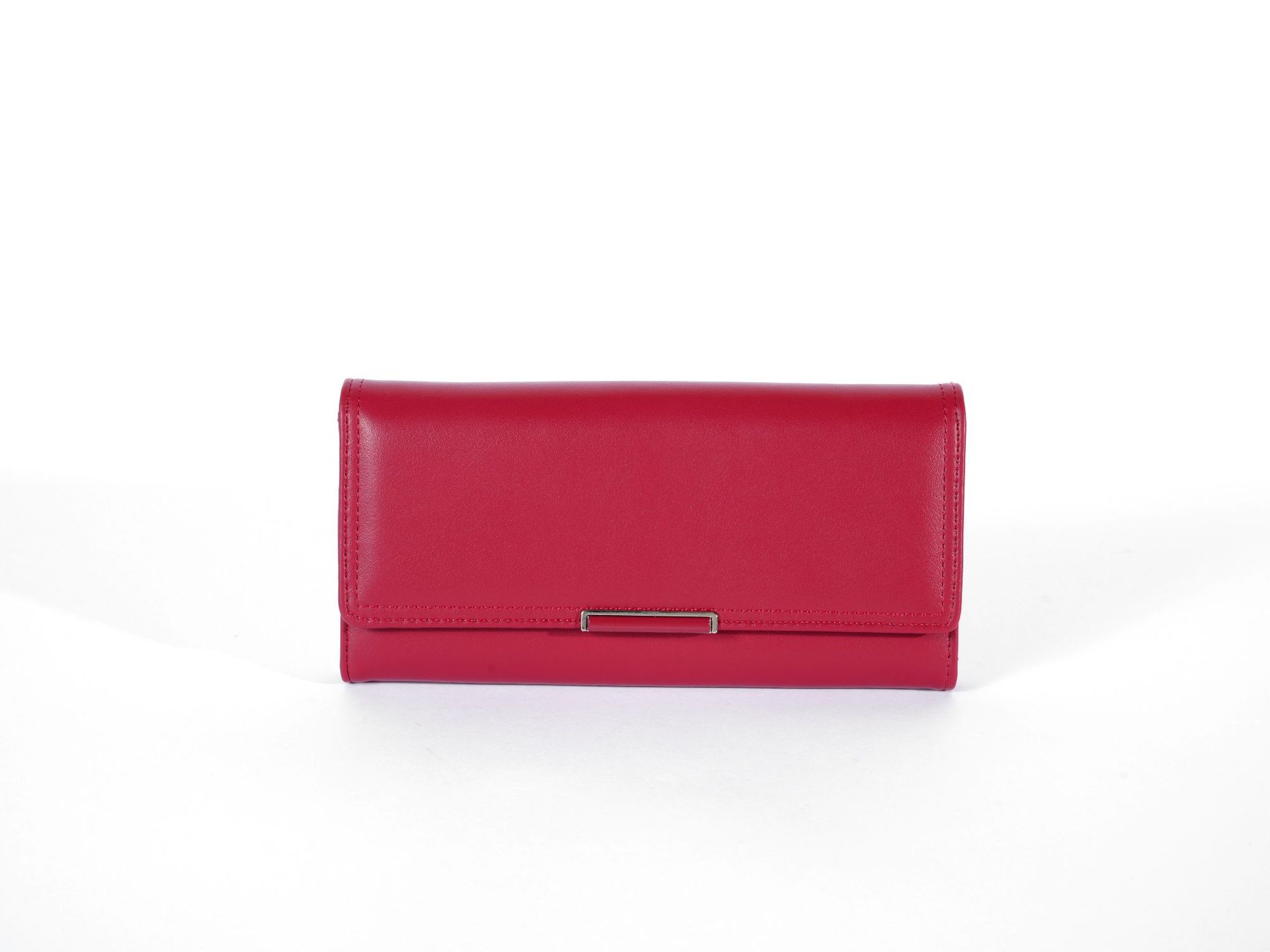Women's Gender Classic Style Style Square Shape Women's Solid Color Pu Leather Hidden Buckle Flip Cover Wallets