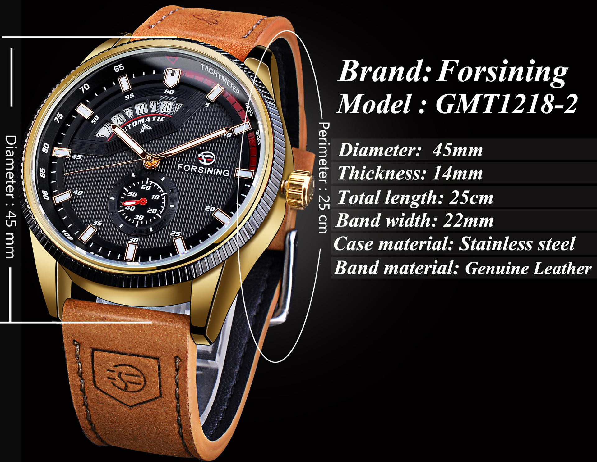 Men's Automatic Mechanical Watch With Skeleton Racing Dial Style_voghion.com
