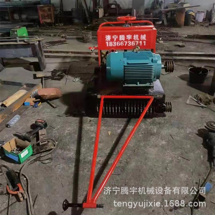腾宇电动飞机场刻纹机 手推式19刀片机场刻纹机 混凝土路面刻纹机