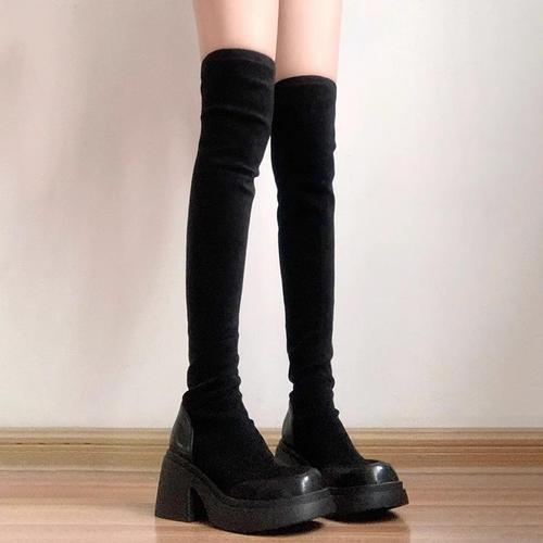Over-the-knee boots for women: stretchy, sweet & edgy, slimming ankle socks, chunky heel, height-enhancing tall boots, and 