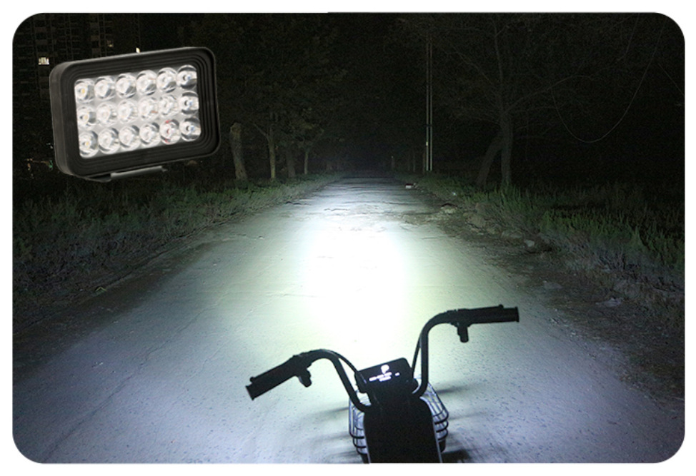 On behalf of the electric car super bright led headlight battery car external spotlight scooter takeaway 12V-80V universal