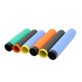 PVC双色麻面浸塑胶套手柄套握力器套护套防滑橡胶麻面保护套