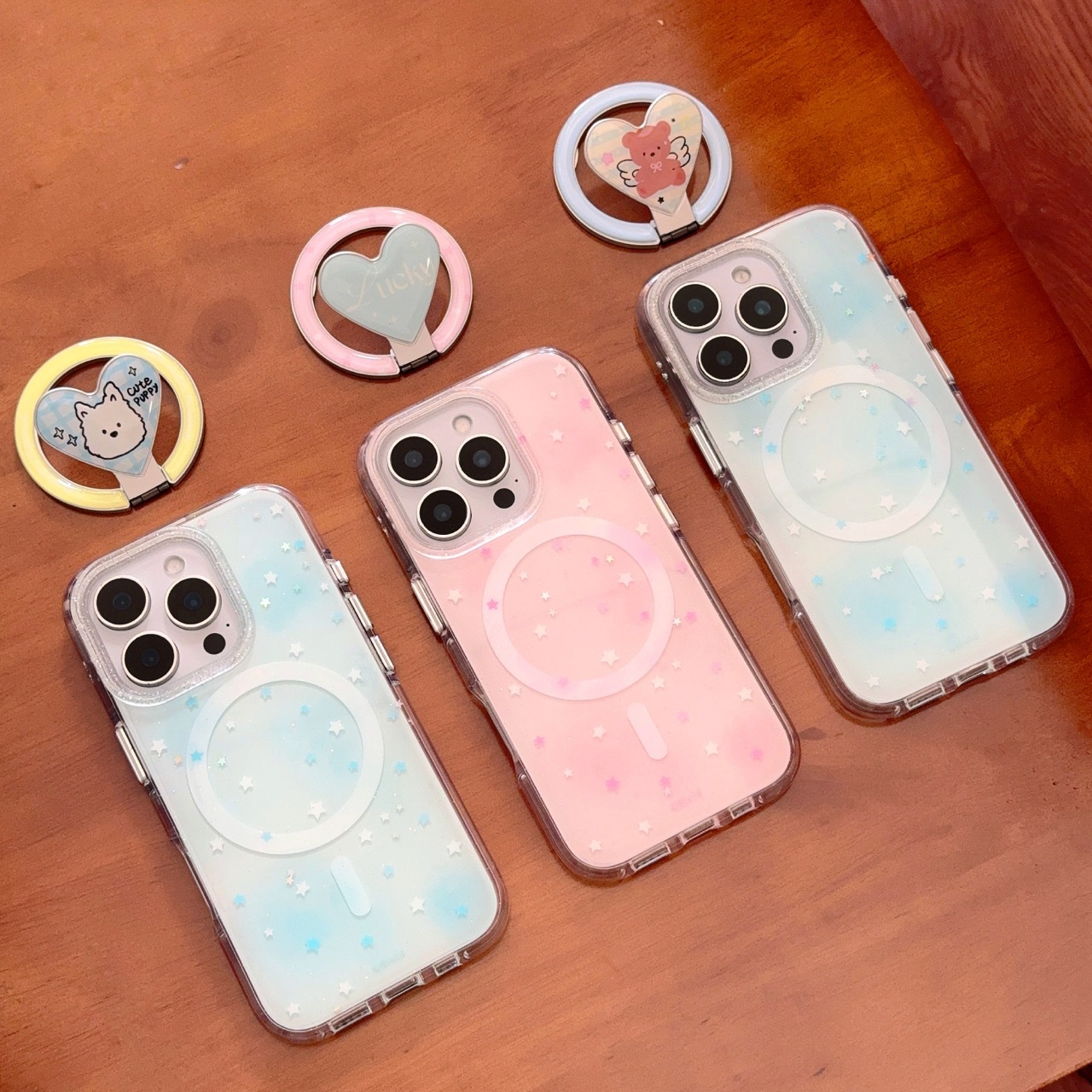 Advanced Sense Dispare Little Star Adecuado para Apple 15ProMax Soporte magnético 16Pro Pareja 14/13 Funda para teléfono móvil