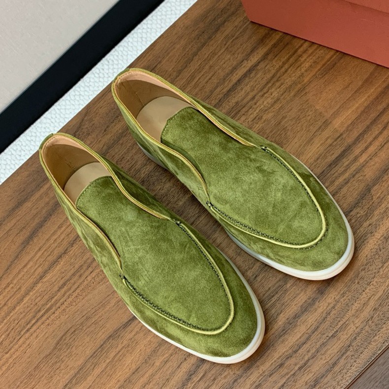 Kişi üçün dəri yüksək boğazlı ayaqqabı, sürüşdürməli casual model