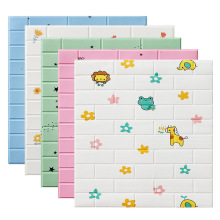 3d立体砖纹泡沫墙贴装饰背景墙防水壁纸护墙板软包自粘墙纸批发