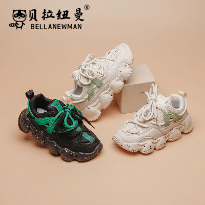 男童運動鞋2022網紅老爹鞋秋休閑韓版兒童跑步鞋透氣中大童鞋子潮