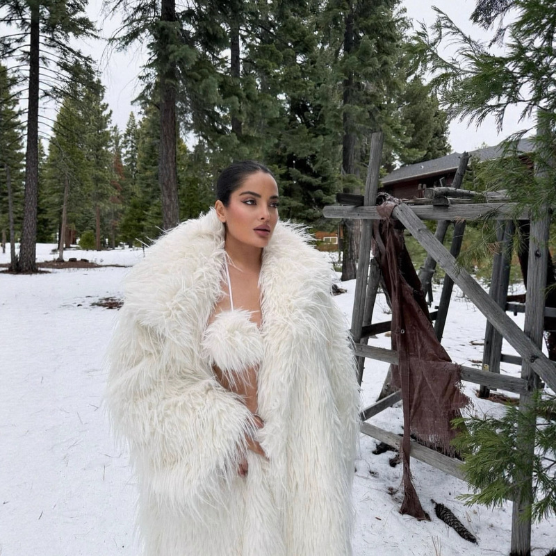 Cross-Border Women's Imitation Fur Plush Clothes, Extra Long Artificial Fur Coats, Winter Thickeneded Warm Fur Coats