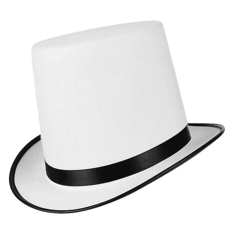 Шляпа фокусника Lincoln шляпа цилиндр Высокая шляпа формирование взрослых детей нетканый материал одноразовое литье черная джазовая шляпа