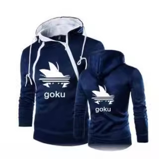 Europa y América transfronteriza Otoño e Invierno Nueva moda tapeta doble cremallera cardigan contraste color con capucha abrigo suéter de los hombres marca de moda