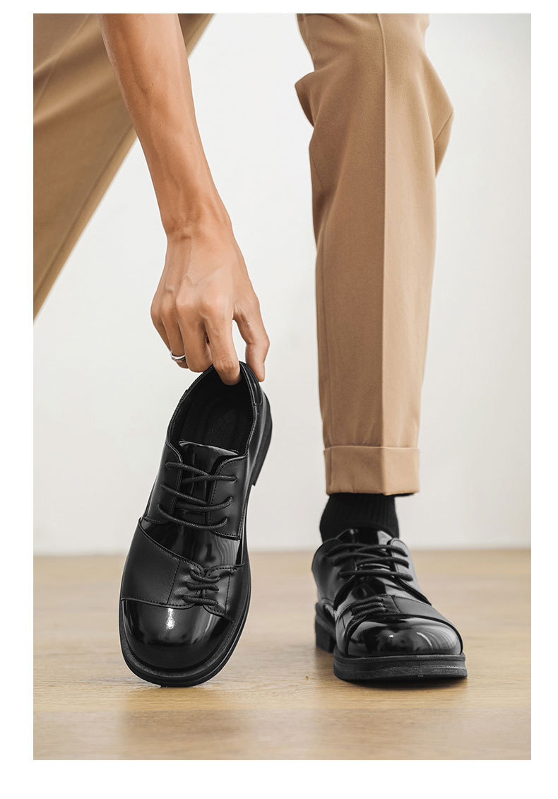 ShoeVault Herren Leder 2025 Neue Casual Herbst Britische Business Formale Hochzeit Square Toe Derby Schuhe_voghion.com