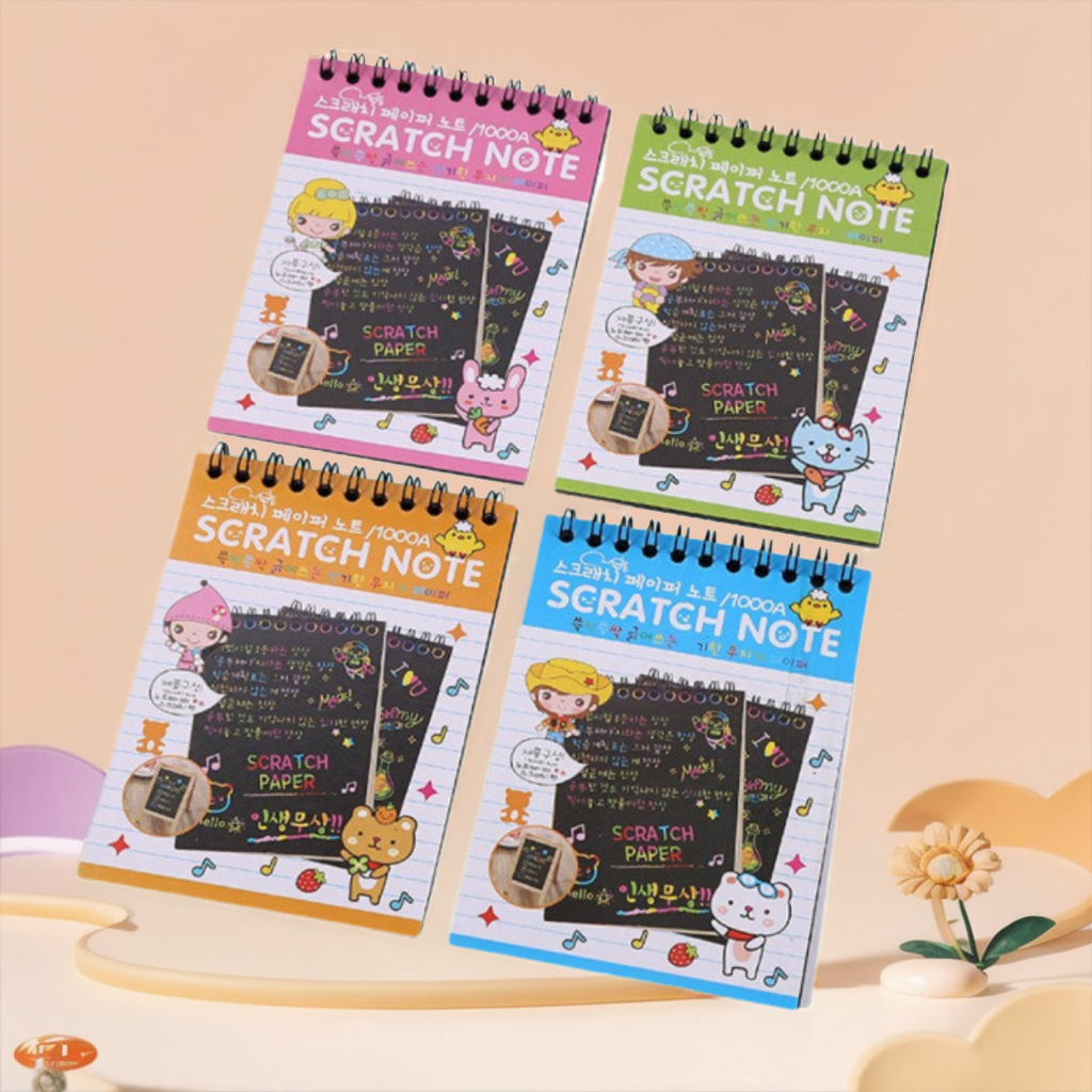 小号炫彩刮画本派对节日教育刮刮画彩色绘图刮画纸创意绘画工具