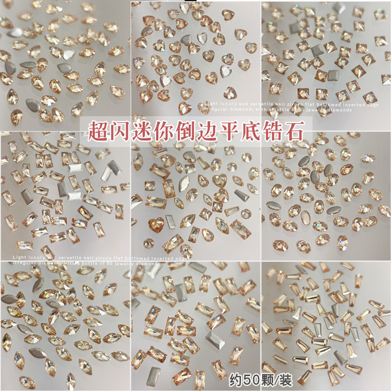 Champagne Mini Small Zircon Nail Art Jewelry Flash Side Flat Bottom Horse Eye Water Drops Love Shaped Diamond Small Accessories Champagne Mini Small Zircon Nail Art Jewelry Flash Side Flat Bottom Horse Eye Water Drops Love Shaped Diamond Small Accessories