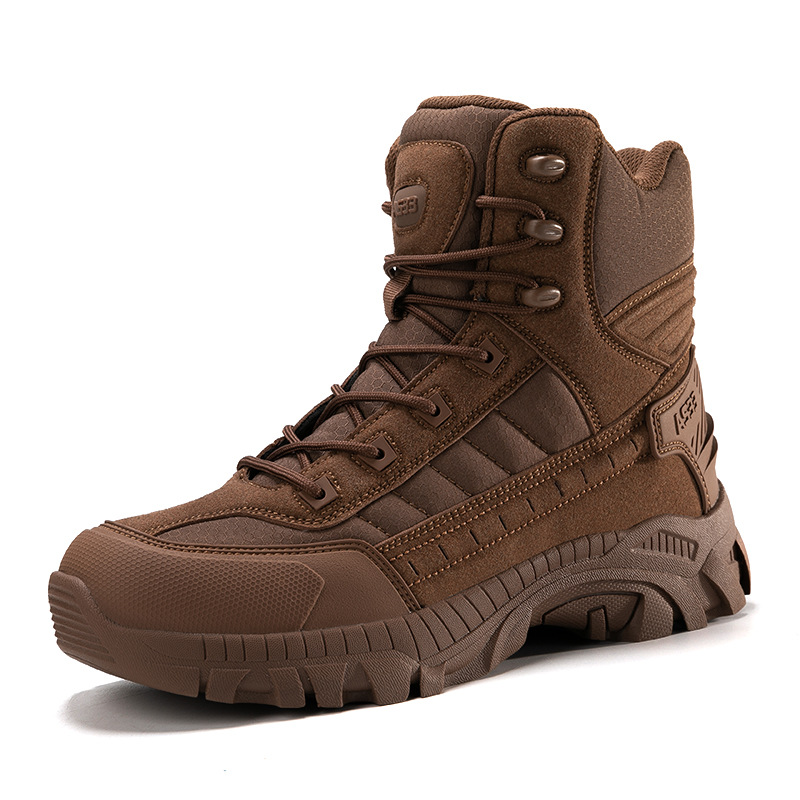 Botas tácticas para hombres de talla grande, zapatos de entrenamiento resistentes al desgaste para senderismo al aire libre, botas de combate altas transfronterizas Magnum para hombres negros