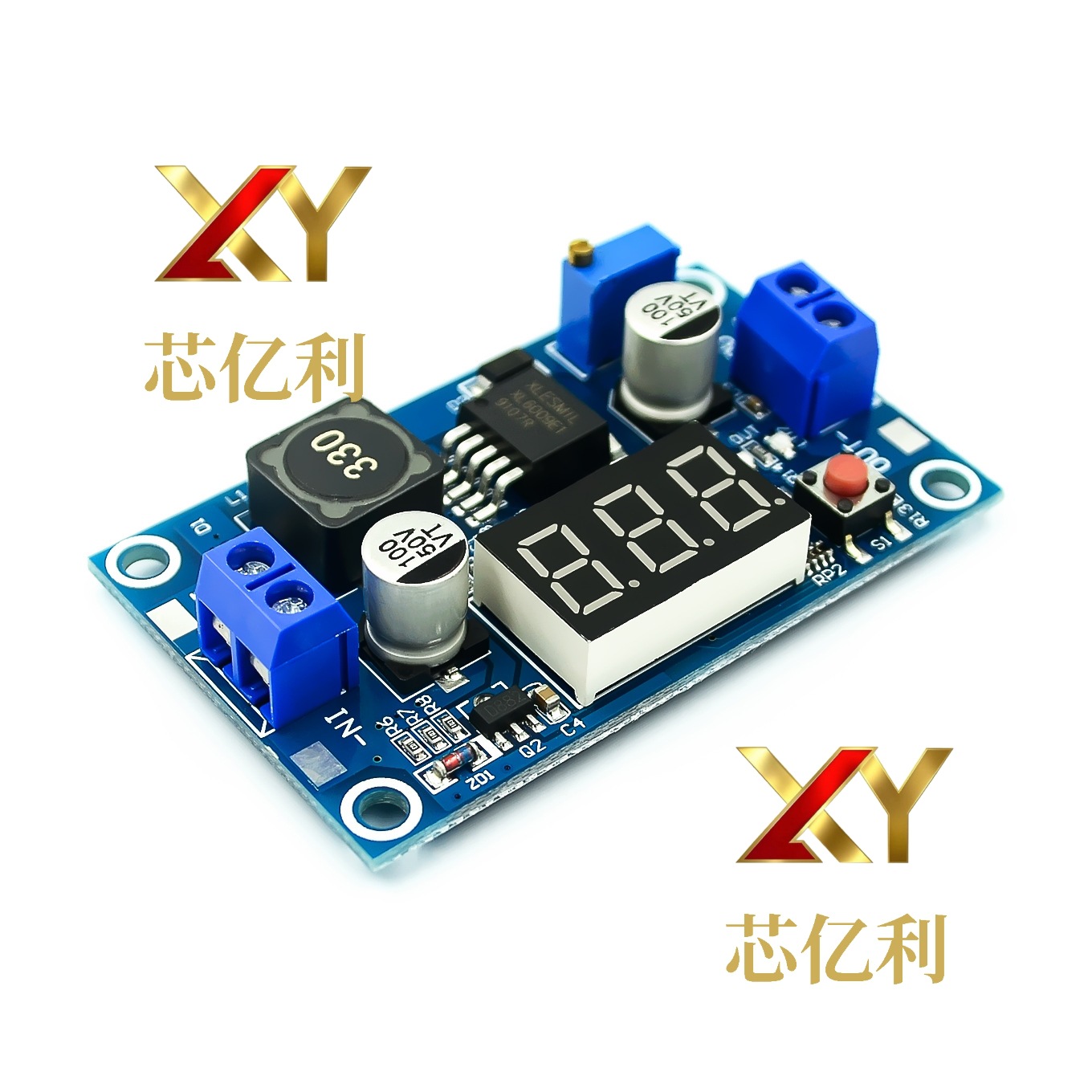 XL6009可调升压模块远超LM2577 4.5-32升5-35带数字电压表显示