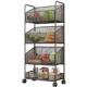 Vegetable Storage Rack Kitchen Fruit and Vegetable Storage Basket Bathroom Multi-layer Removable Shelf Living Room Snack Storage Rack