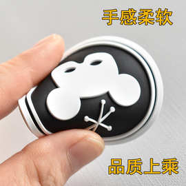 定制GRS硅胶胶章热转印厚板商标软胶滴塑鞋帽箱包服装印刷烫画