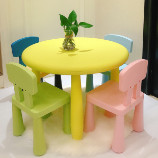 Children's Table and Chair Writing Set Small Desk Student Desk Chair Writing Table Home Kindergarten Desk Chair