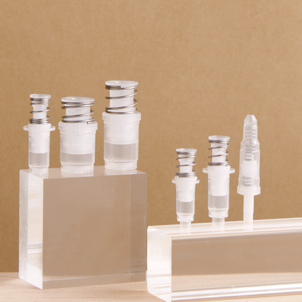 Factory In-Stock Pp Vacuum Spray Lotion Pump Core 0.12Cc-1.0Cc Multi-Specification Transparent External Spring Pump Core