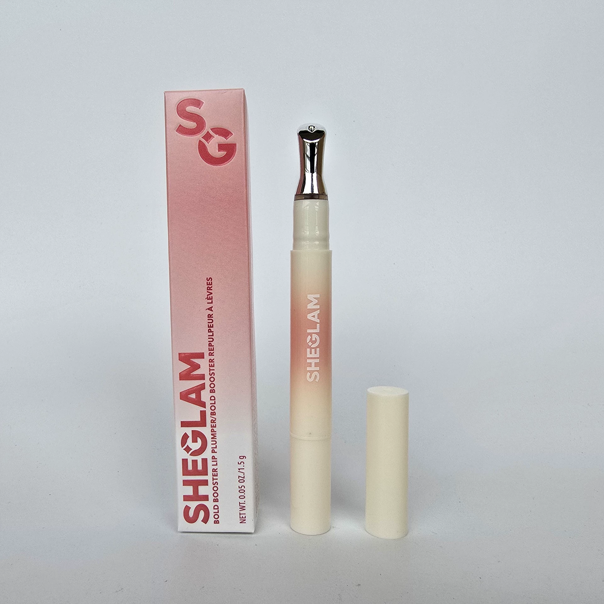 Вращающееся масло для губ (Sheglam) RoseVeil — металлический аппликатор, стеклянная туба, 1,5 г