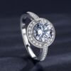 Ring, Amazon, silver 925 sample, European style, suitable for import, 3 carat