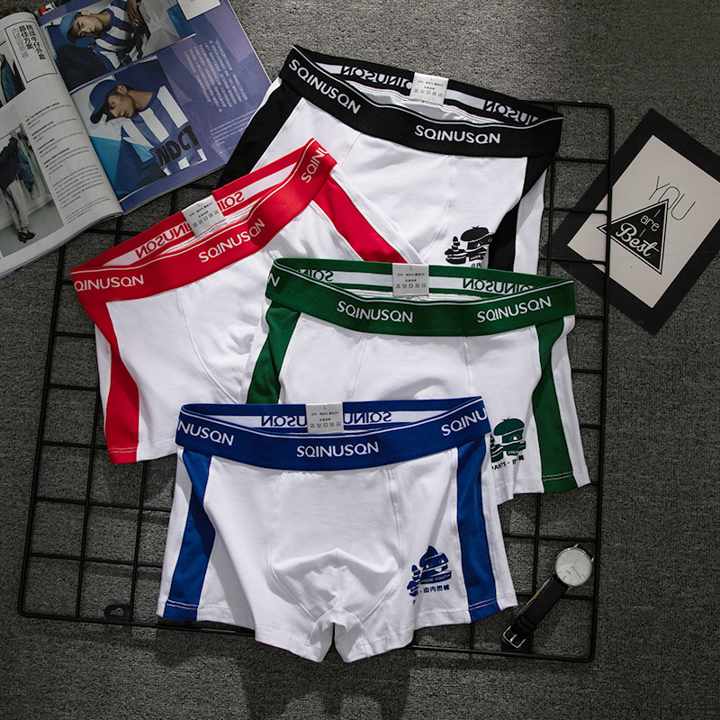 man Underwear Metrosexual Boxer sexy ventilation motion comfortable young students Corners shorts On behalf of